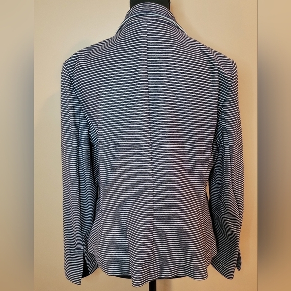 TOMMY HILFIGER Blazer, Navy Blue and White Stripes, Size Small - Picture 3 of 13